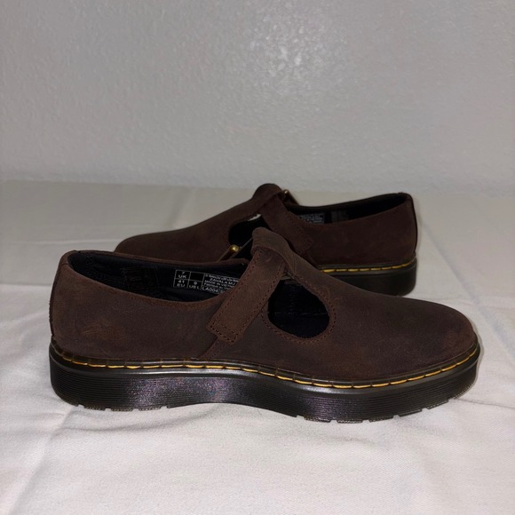 Dr martens dark brown Zavala Mary Jane shoes size 9 new no box buckle close - Picture 9 of 10